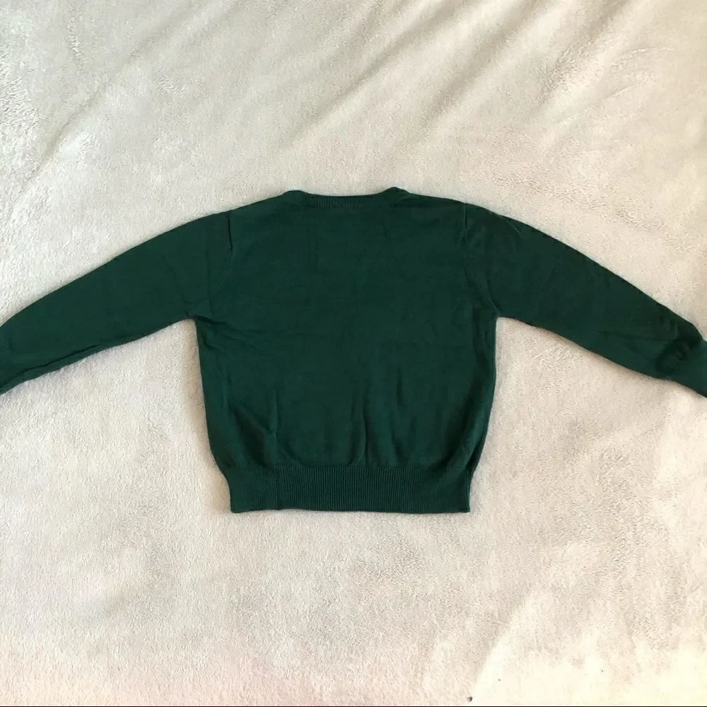 Carter’s Boys Hunter Green Cotton V-neck Sweater